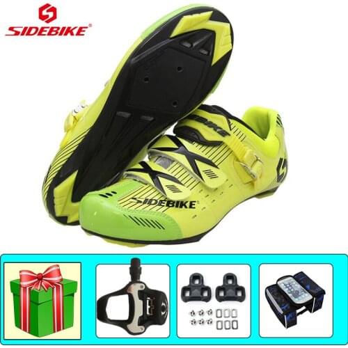 SIDEBIKE Athletic Cycling Sneakers Add Pedals Wear-resistant Bicycle Riding Shoes Self-locking Breathable Outdoor Racing Shoes