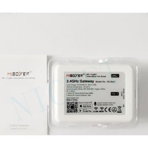 WL-Box1 WiFi iBox LED Controller 2.4GHz Gateway Wireless WiFi rgb Controller Voice Phone APP Control For Mi boxer LED Lights