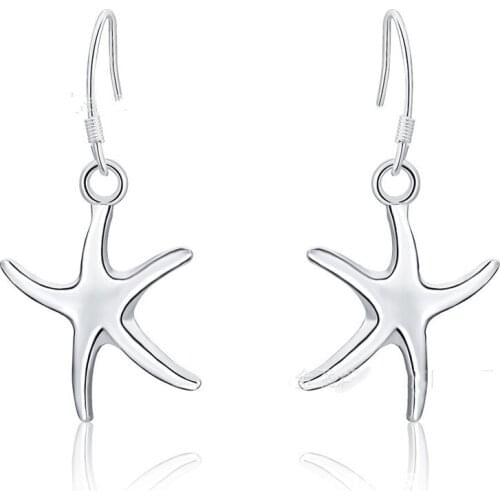 925 sterling silver goddess temperament simple fashion ocean starfish party wedding ladies gift