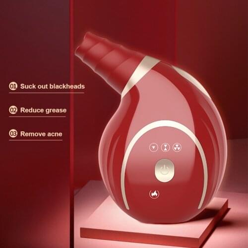 Small Conch Electric Vacuum Blackhead Remover Pore Acne Cleaner Device Facial Skin Blemishes Removal Comedone Extractor