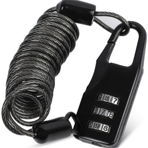 Mini Bicycle outdoor helmet lock backpack anti-theft lock mini combination lock motorcycle combination lock helmet lock