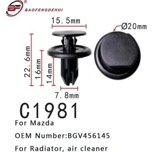 Fit Radiator Air Cleaner Parts Clips For Mazda Plate Buckle Bgv456145