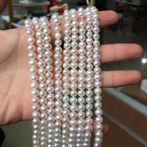 Womens Pearl Necklaces For Women Size 5.5-6mm in Good Quality for DIY Jewelry Accessaries Loose Pearls