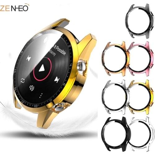 2 in 1 Screen Protector Cover for Huawei Watch GT2 46mm 42mm Case GT2 PC Scratch-resistant Shell Light Bumper Accessories