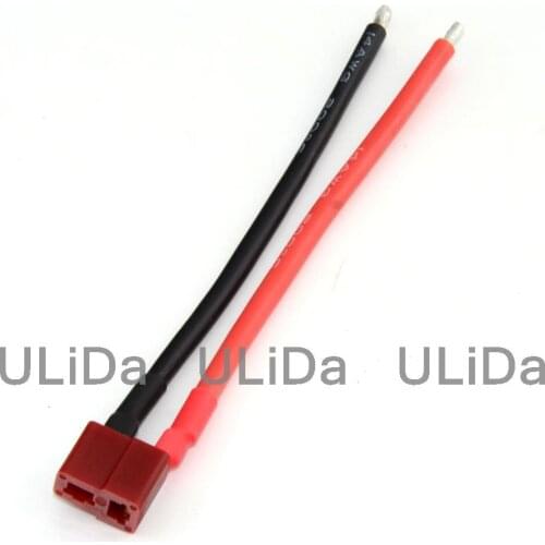 3PCS Deans T Female Converter Battery Wire Plug w/ 10cm 14#AWG Silicone Cable
