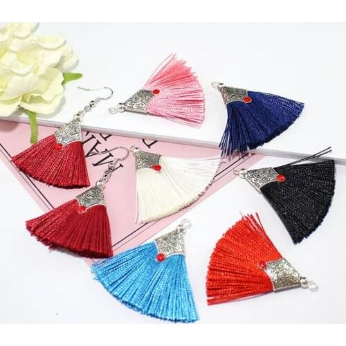 4PCS 5CM Mini Silk Tassel Curtain Garments Bag Decorative Accessories DIY Earrings Jewelry Fringe Trim Crafts Tassels Pendant
