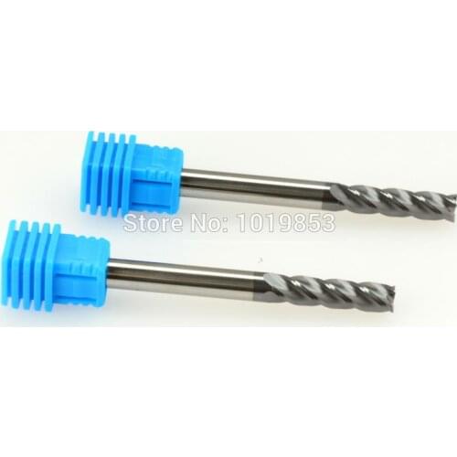 4pcs SLONS S200-6R0.5x6x75L HRC50 corner radius tungsten carbide end mill milling cutter for steel or cast iron