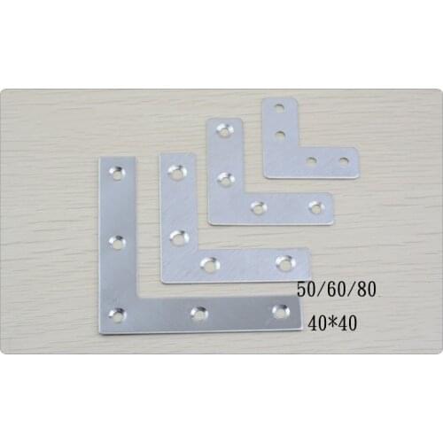 4pcs stainless steel Angle code L 90 degrees fixed Angle iron reinforcement steel sheet support furniture hardware fittings