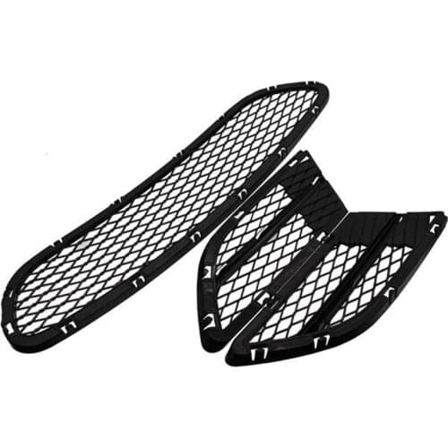 AU04 -Car Set of 3 Front Lower Bumper Grille Grill For-BMW 3 Series E90 E91 325I 328I 335I