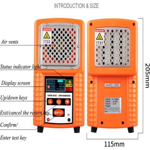 Car Battery Detector 12V Digital Display Battery Capacity Detector VC3015C