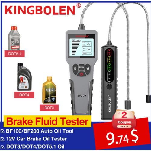 DY23 Ediag BF100 Vehicle Automotive Brake Fluid Tester Digital Brake Fluid Check Car Brake Oil Quality LED Indicator Display
