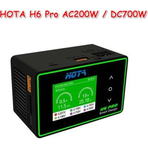 HOTA H6 Pro DUO AC 200W DC 700W 26A Battery Balance Charger for 1-6S Lipo Battery Parts Accessories