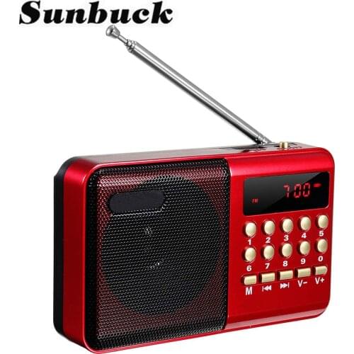 BIG SALE Radio Wireless Speakers Portable FM Radio Music Player Digital Mini Radio Multifunctional FM Sound Recorder Insert Card