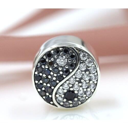 100% 925 Sterling Silver Balance charm beads fit European original Bracelet Fine Jewelry for Women Girl