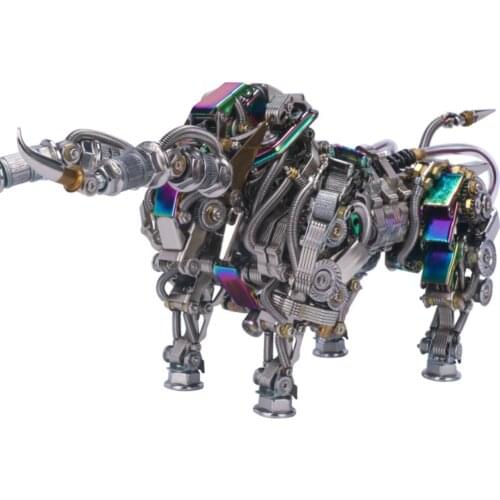 Mechanical Party 3D Metal Puzzle High Difficulty Assembled Model Zodiac Bull Building Block Toy Gift metal puzzles adult toys