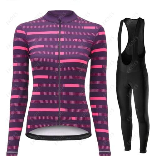 DHB Womens Summer Anti-UV Long Sleeve Cycling Clothing Ropa Ciclismo Breathable Mountain Bike Cycling Jersey Female Sportwear