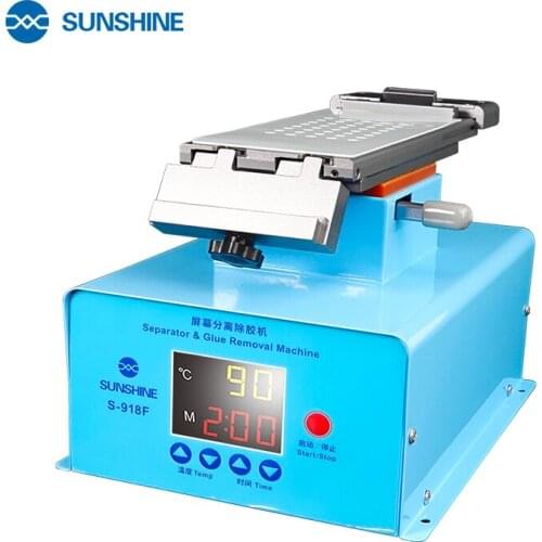 SUNSHINE S-918F Edge screen separation glue remover 360 Rotating Platform Separator Magnetic buckle LCD Repair Machine
