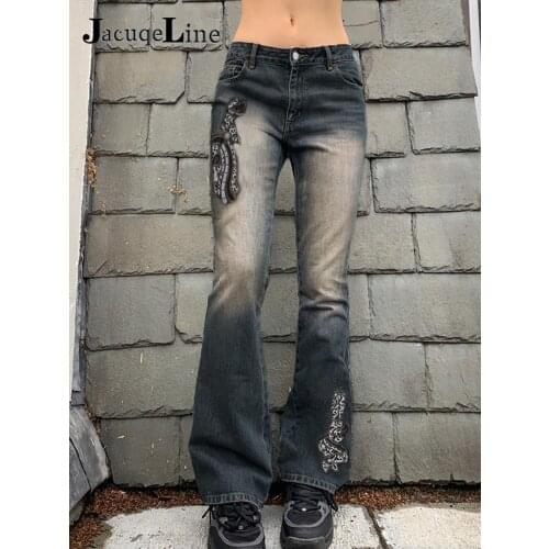 Jacuqeline Women's Jeans With Embroidery