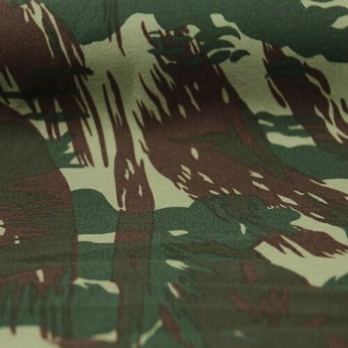 1.5M Width Greece Lizard Camouflage Fabric TC Twill Wear Resistant Camo Cloth Military Training Suits Jacket Bag Boots Material