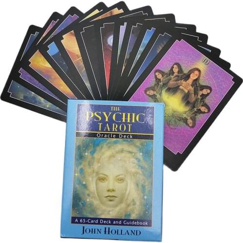 Psychic Tarot Card 65 Sheet Oracle Deck Mysterious Divination Gameplay Fate Tarot Card Table Game For Adult Children Board Game