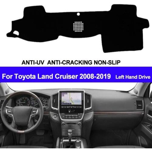 TAIJS Car Dashboard Cover For Toyota Land Cruiser J200 2008 2009 2010 2011 2012 - 2014 2015 2016 2017 2018 2019 Carpet Dashmat