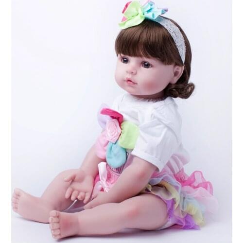 60 CM Soft Silicone Reborn Princess Doll Newborn Girl Baby Collectable Princess Toddler Toy Birthday New Year Gift