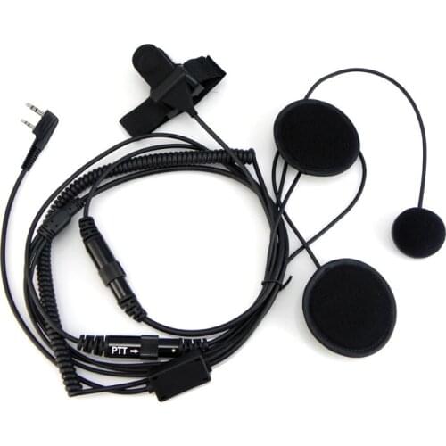 Motorcycle Helmet Headset Full Face Headphone PTT Mic for Walkie Talkie Kenwood Baofeng UV-5R UV-5RE Plus BF888S Portable Radio