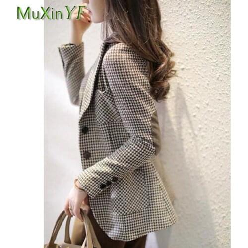 MuXinYF Women's Long Blazers