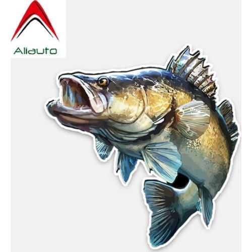 Aliauto Personality Car Stickers Fish Waterproof PVC Decal Automobiles Motorcycles Boat Kayak Styling Cover Scratches,15m*14cm