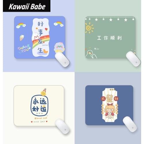Laptop Mouse Mat for Office Home PC Computer Keyboard Cute Mouse Pad Kawaii Desk Pad Deskpad Gaming Desk Mats Gamer 26x21cm