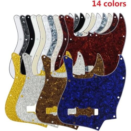 NEW 14PCS/Pack Bass Pickguard Pick Guard Scracth Plate for 10 Holes 4 String Bass, Mixed 14 Colors