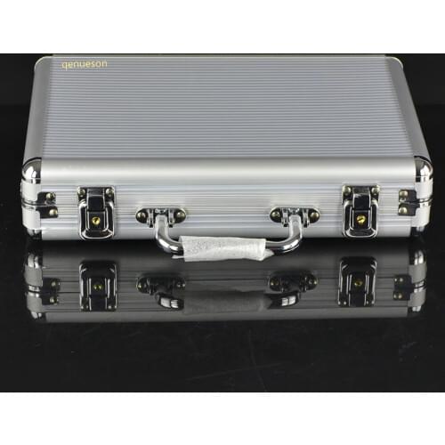New Hot High Quality Hot Texas poker chips 200 pcs Portable aluminum case Box Poker game box qenueson
