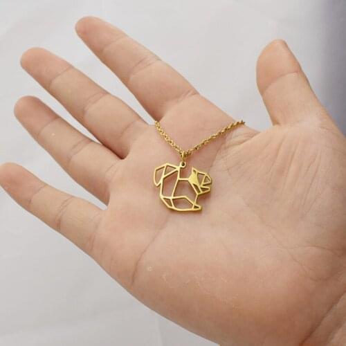 Popular in Europe and the United States, hollowedsquirrel necklace paper cartoon squirrel pendant