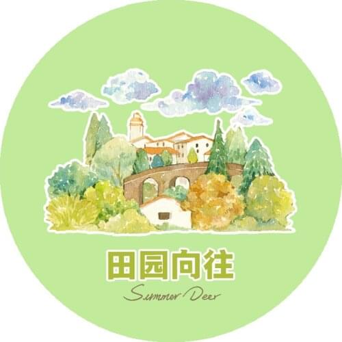 10 Meter Made Washi Tape Pastoral Platform