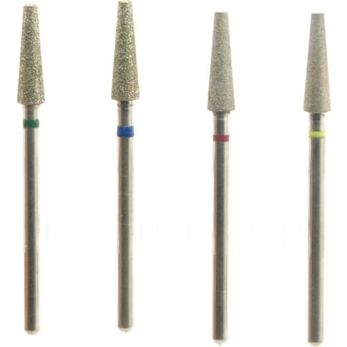 Super Diamond Rotary Burr Nail Drill Bits Milling Cutter Manicure Electric File Pedicure Machine Tools