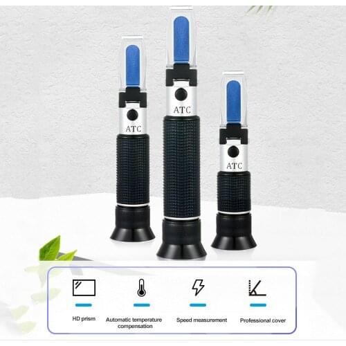 Concentration Spirits Tester 0~80%V/V ATC Hydrometer Concentration Spirits Tester Liquor Ethanol Concentration Refractometer