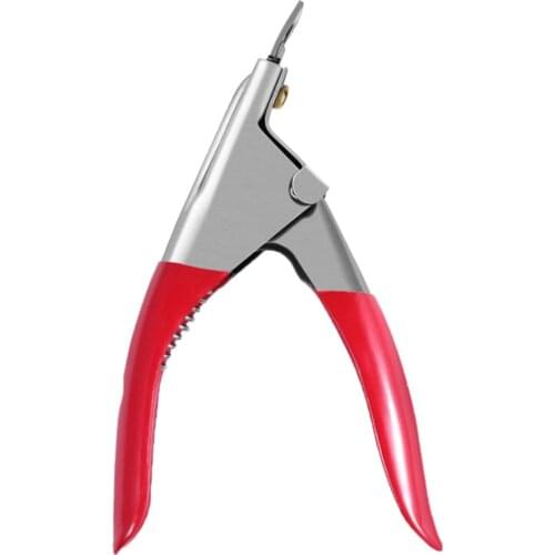 U Type False Nail UV Gel Cutters Trimmers Stainless Steel Manicure Tool