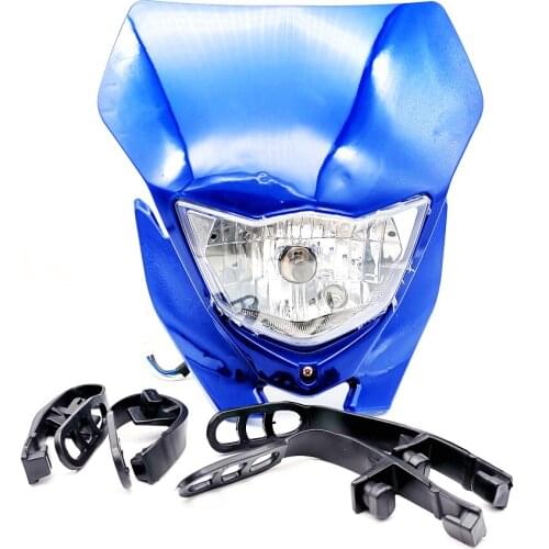 Motorcycle headlight Universal Blue Motocross Off Road Headlight Fairing For Yamaha WR450F