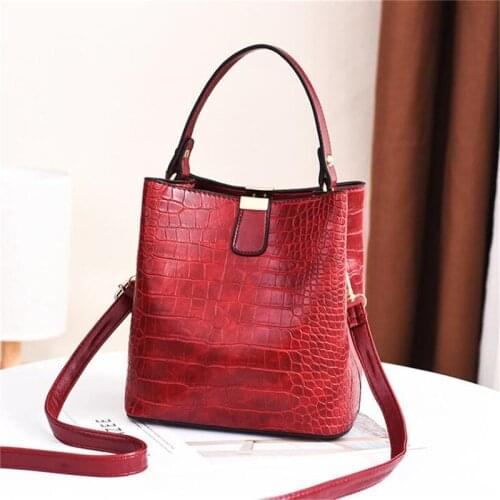 2020 Spring And Summer New Style Small Bucket Bag Korean-style Womens Stone Pattern Bag Fairy Bag Purses And Handbags