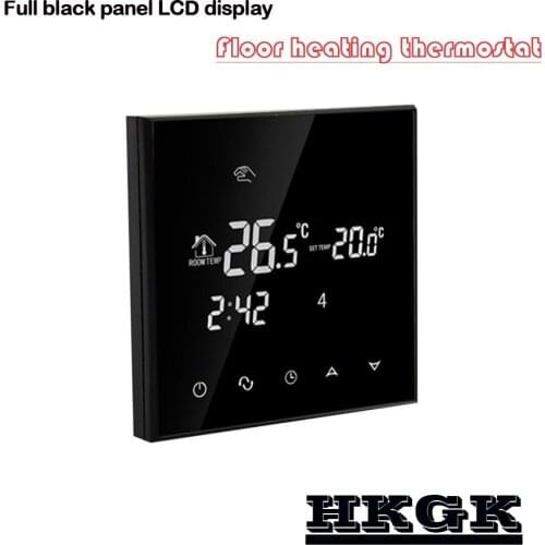 110V internal and external dual sensor, programmable floor heating thermostat, optional 230V, 24V