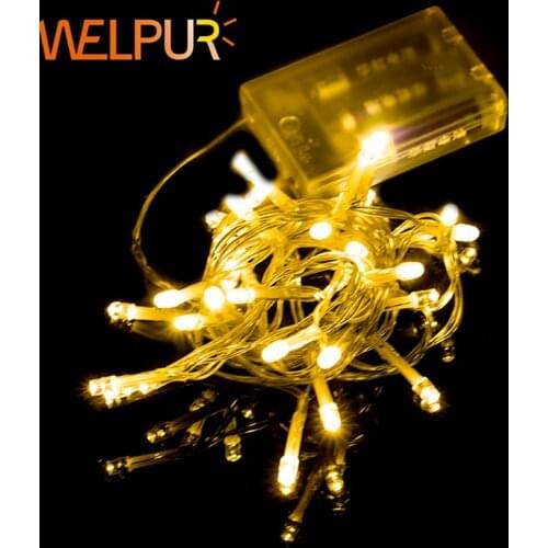 2M 5M 10M LED String Lights 3*AA Battery Operated Waterproof Fairy LED Christmas Lights For Holiday Party Wedding Decoration