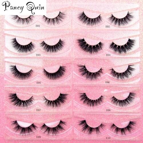 1Pairs 5D Mink Eyelashes Cruelty Free Natural False Eyelashes Fluffy Soft Fake Eyelashes Extension Makeup Eyelashes Wholesale