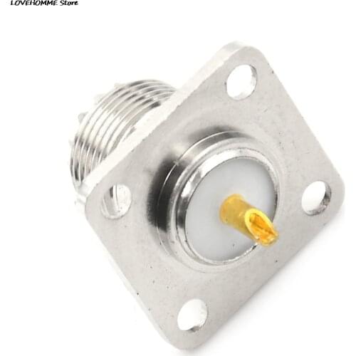 10 X Female SO239 Panel Chassis Mount Flange Deck Mount Solder Cup RF Connector Wholesale