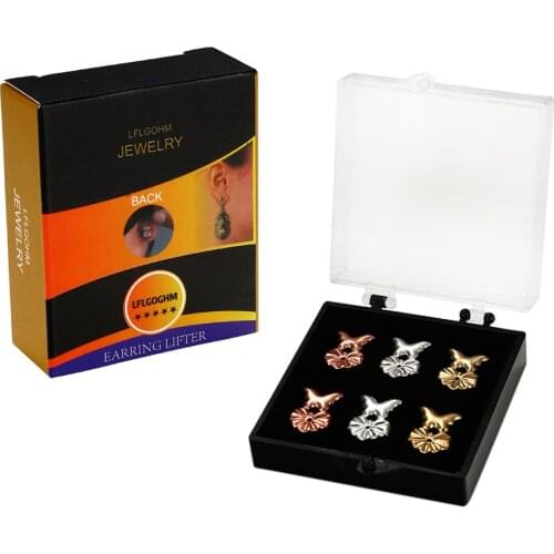 2021 hot sale New heart butterfly clover Earring lift Backs Support Hypoallergenic Earrings Lift Lifters Fits All Post Earring