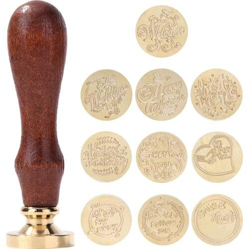 25mm Retro English Letter Sealing Wax Stamp Head DIY Scrapbooking Wedding Invitation Hobby Tools Seal Stamp Replace Copper Head