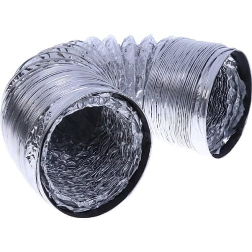 4inch Ventilator Pipe Aluminum Tube Air Ventilation Hose Flexible Exhaust Duct 2M