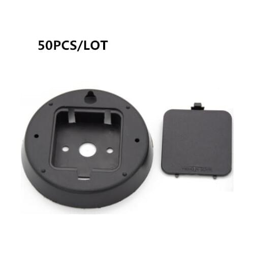 50PCS black round DIY Quartz Black Wall Clock Movement box Mechanism Repair Part Clock movement protection cover