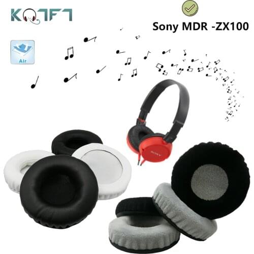 KQTFT flannel 1 Pair of Replacement Ear Pads for Sony MDR -ZX100 Headset EarPads Earmuff Cover Cushion Cups