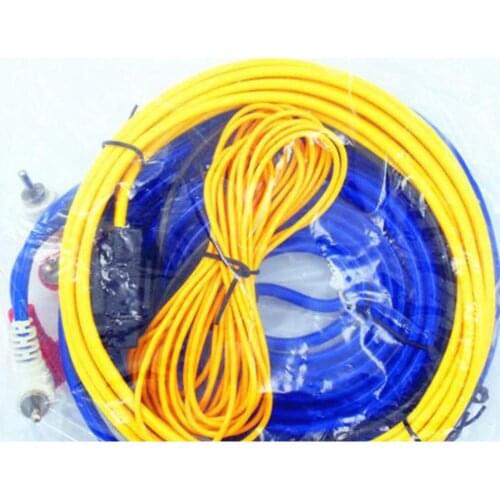 Car Audio Wire Wiring Amplifier Subwoofer Speaker Installation Wires Cables Kit 60W 4m length Professional