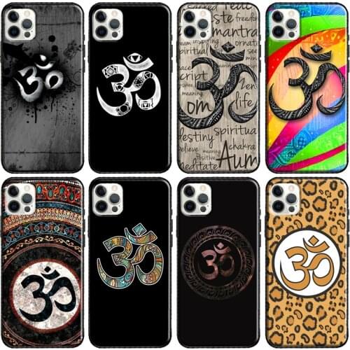 Aum om Namaste Symbol Zen Yoga Phone Case For Apple iPhone 12 11 Pro Max mini X XR XS Max 7 8 Plus SE 2020 Cover Coque